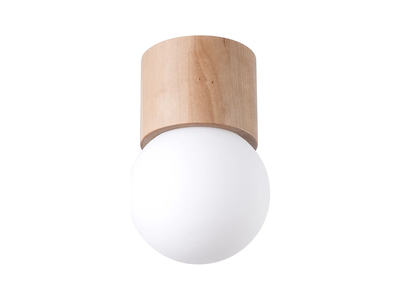 Plafonniers Lust moderne en bois - 1 sources lumineuses 4000K - L.12 x H.19 cm - bois naturel