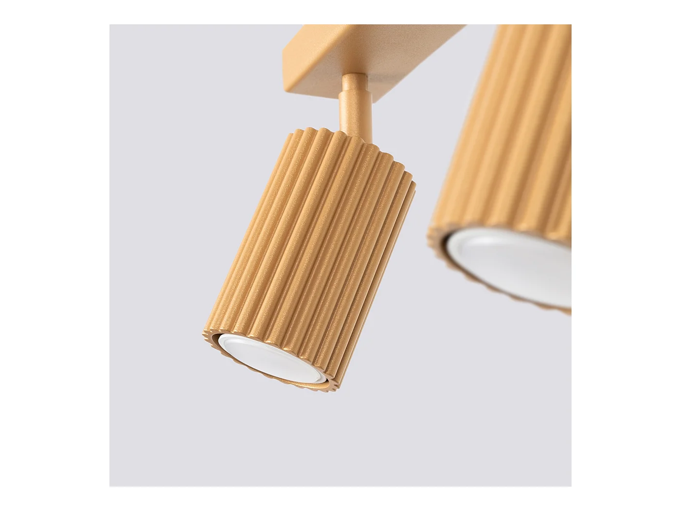 Plafondlamp Gloow minimalistisch van  - 3 lichtbronnen 3000K - L.45 x H.16,5 cm - gouden