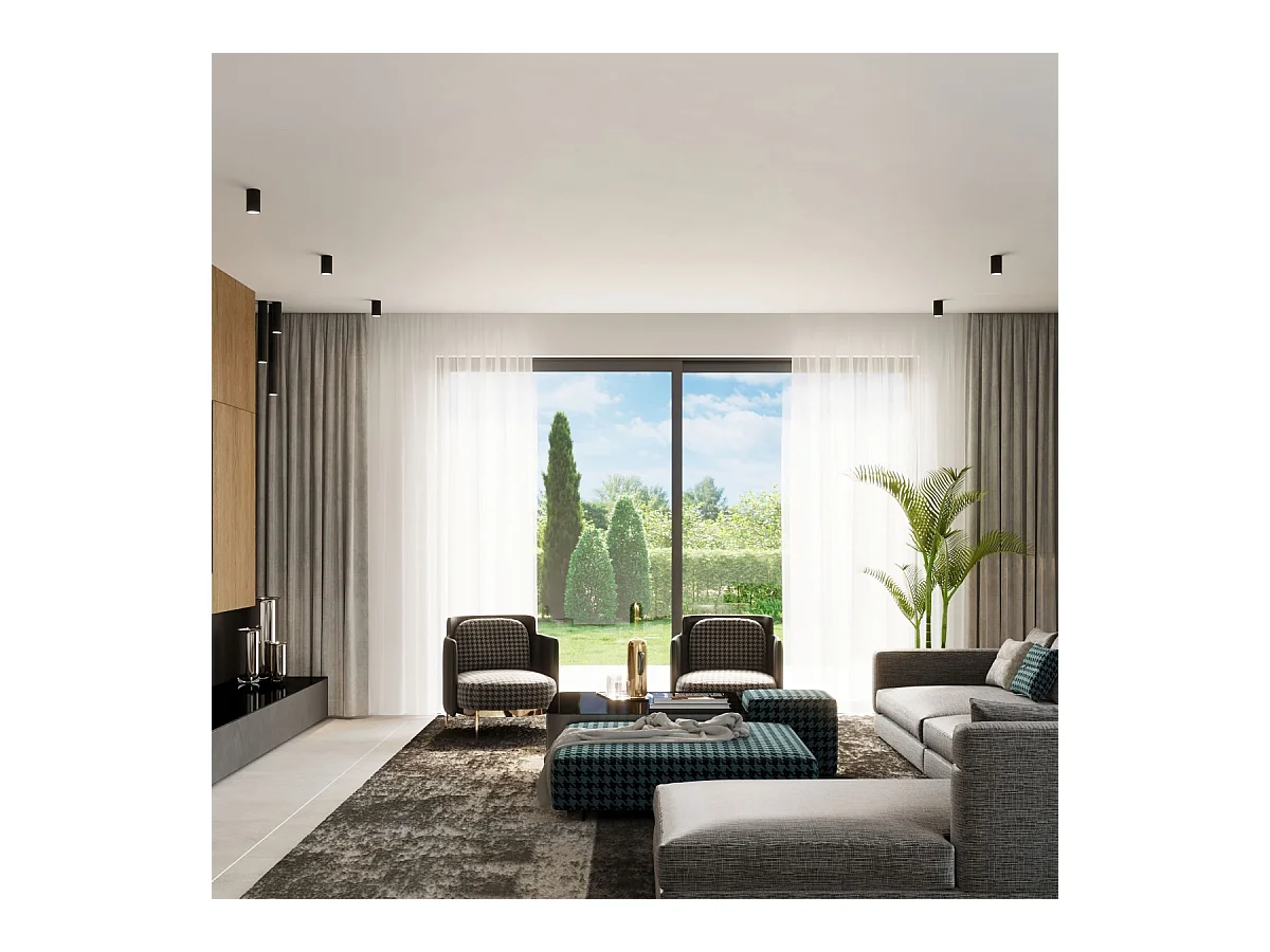 Plafony nowoczesny Toris, stal - 1 źródło światła 3000K - L.6 x H.60 cm - czarny