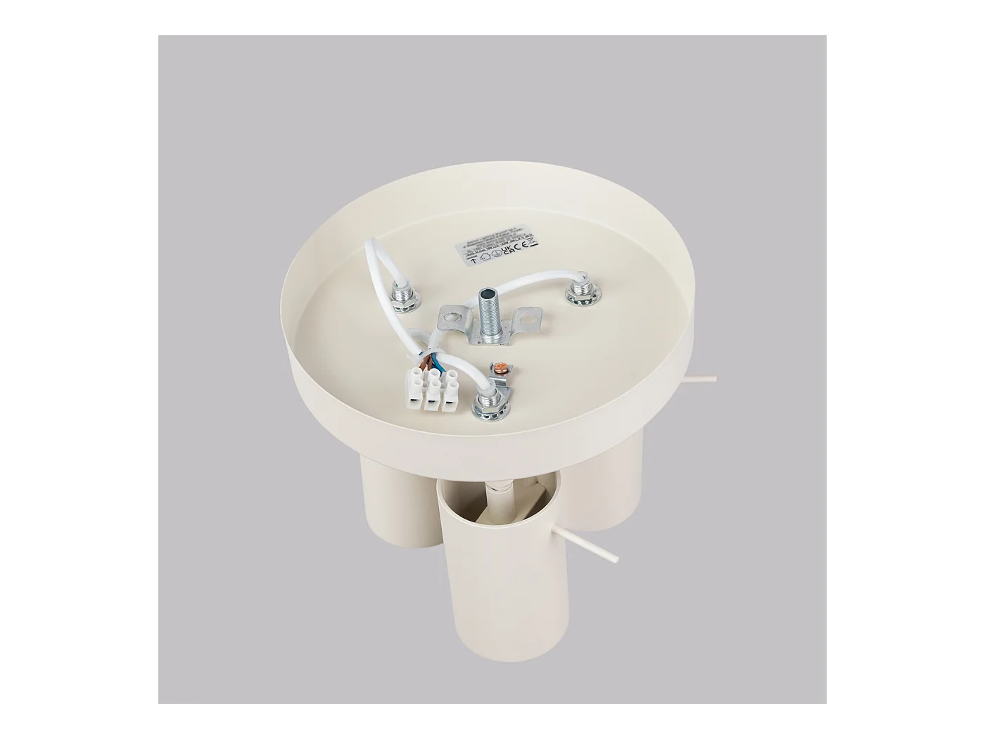 Lampa sufitowa nowoczesny Briix, stal - 3 źródło światła 3000K - L.19.5 x H.18.5 cm - beżowy