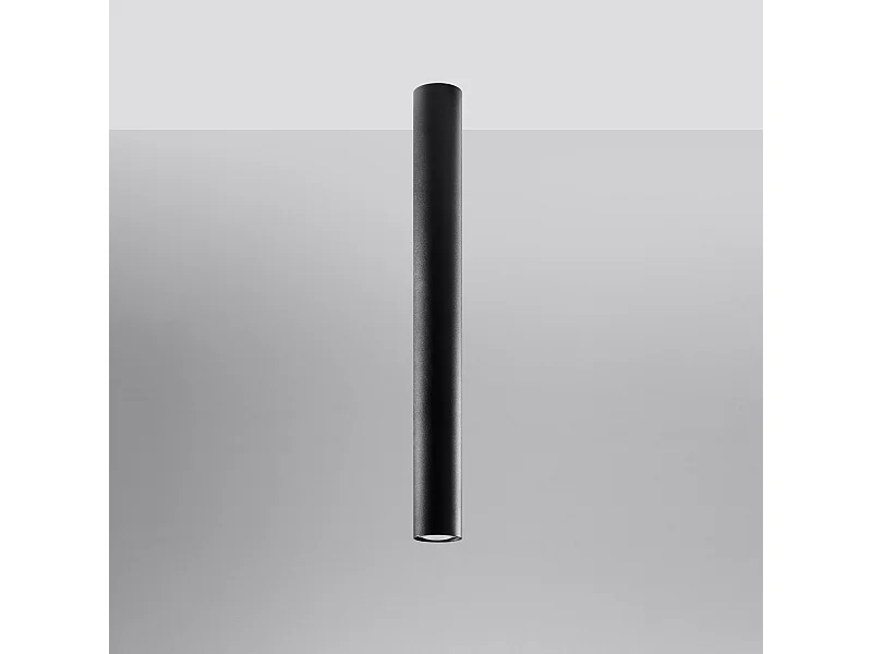 Plafondlampen Toris modern van  - 1 lichtbronnen 4000K - L.6 x H.60 cm - zwart