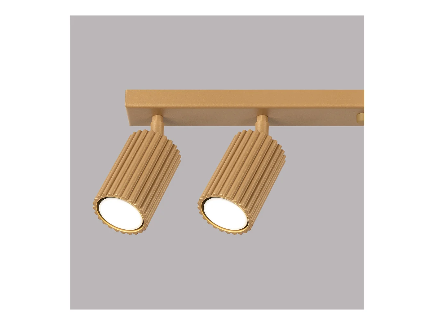 Plafondlamp Gloow minimalistisch van  - 6 lichtbronnen 3000K - L.117 x H.16,5 cm - gouden