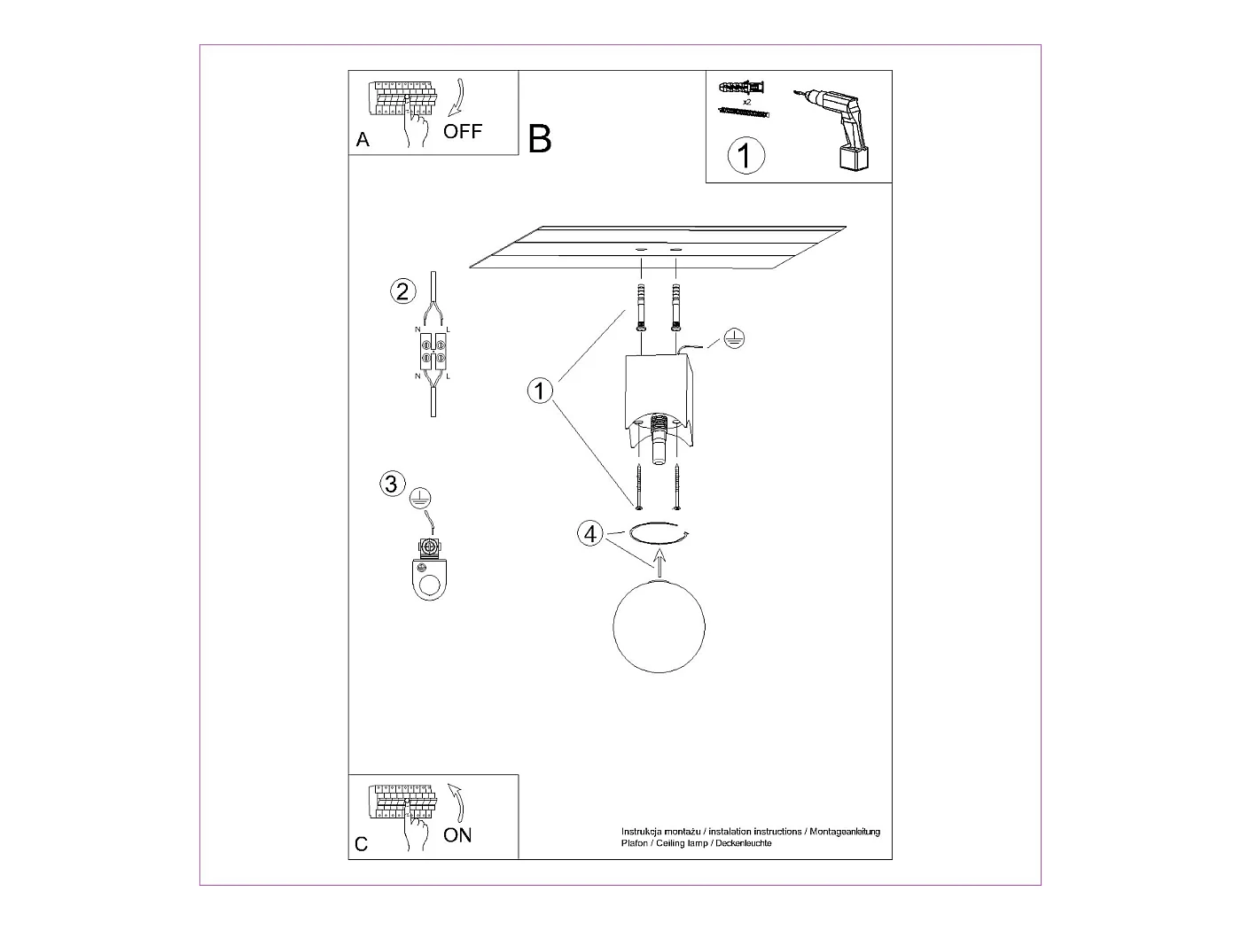 Plafonnier Lumivere minimaliste en bois/verre - 1 sources lumineuses 4000K - L.12 x H.19 cm - bois naturel/blanc