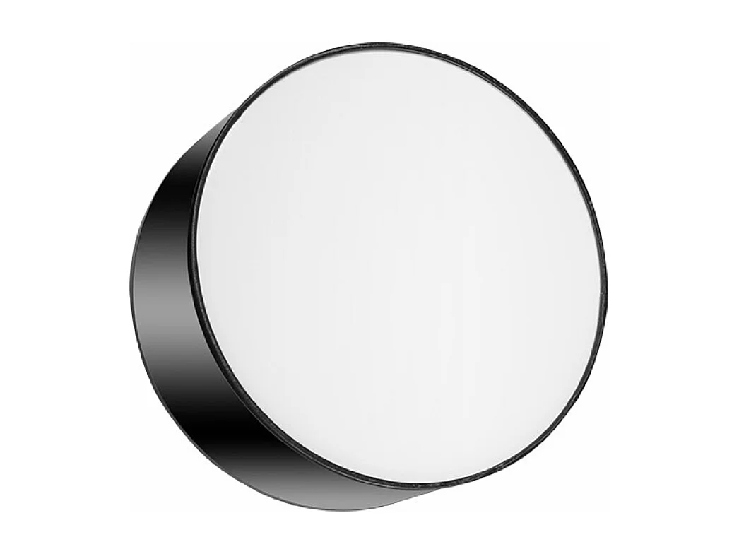 Plafonniers Cercle minimaliste en PVC - 1 sources lumineuses 4000K - L.25 x H.11 cm - noir