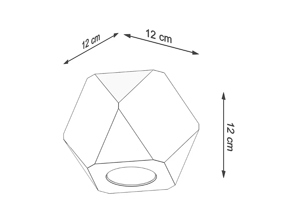 Plafonniers Timberix scandinave en bois - 1 sources lumineuses 3000K - L.12 x H.12 cm - bois naturel