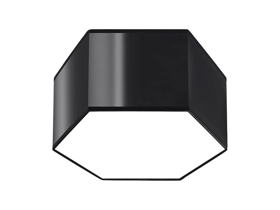 Plafony nowoczesny Solinia, PVC - 2 źródło światła 4000K - L.30.5 x H.15.5 cm - czarny