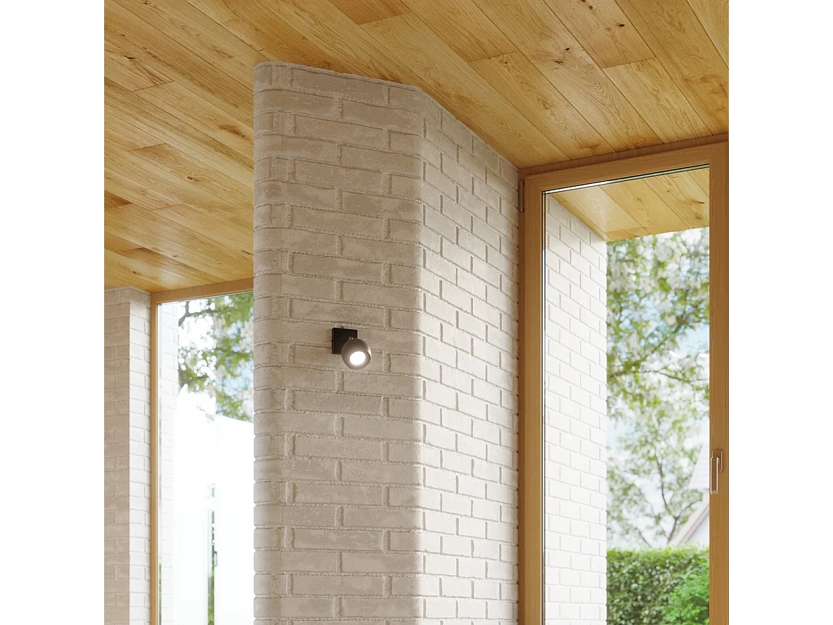 Plafonniers Rayis moderne en acier - 4 sources lumineuses 4000K - L.80 x H.16 cm - noir