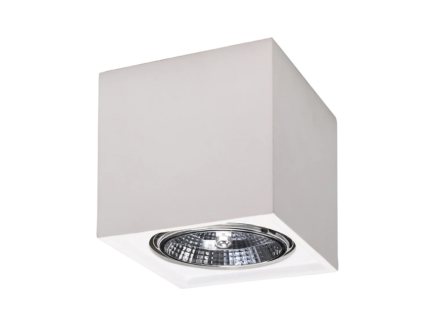 Plafonniers Flaix moderne en céramique - 1 sources lumineuses 4000K - L.14 x H.14 cm - blanc