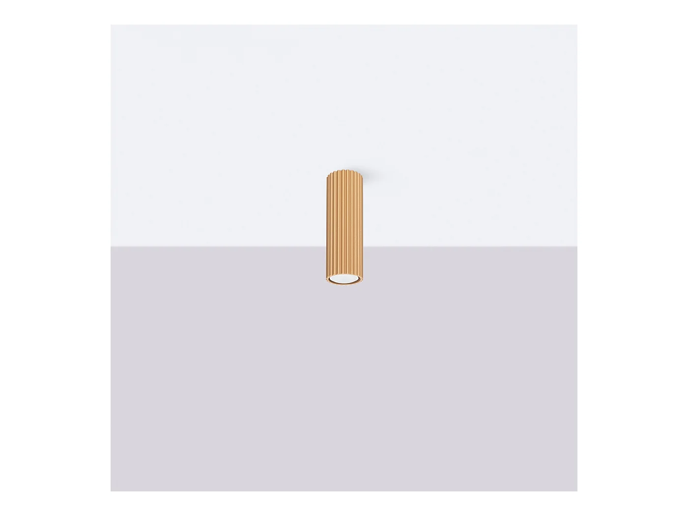 Plafondlamp Gloow minimalistisch van  - 1 lichtbronnen 3000K - L.6,5 x H.20 cm - gouden