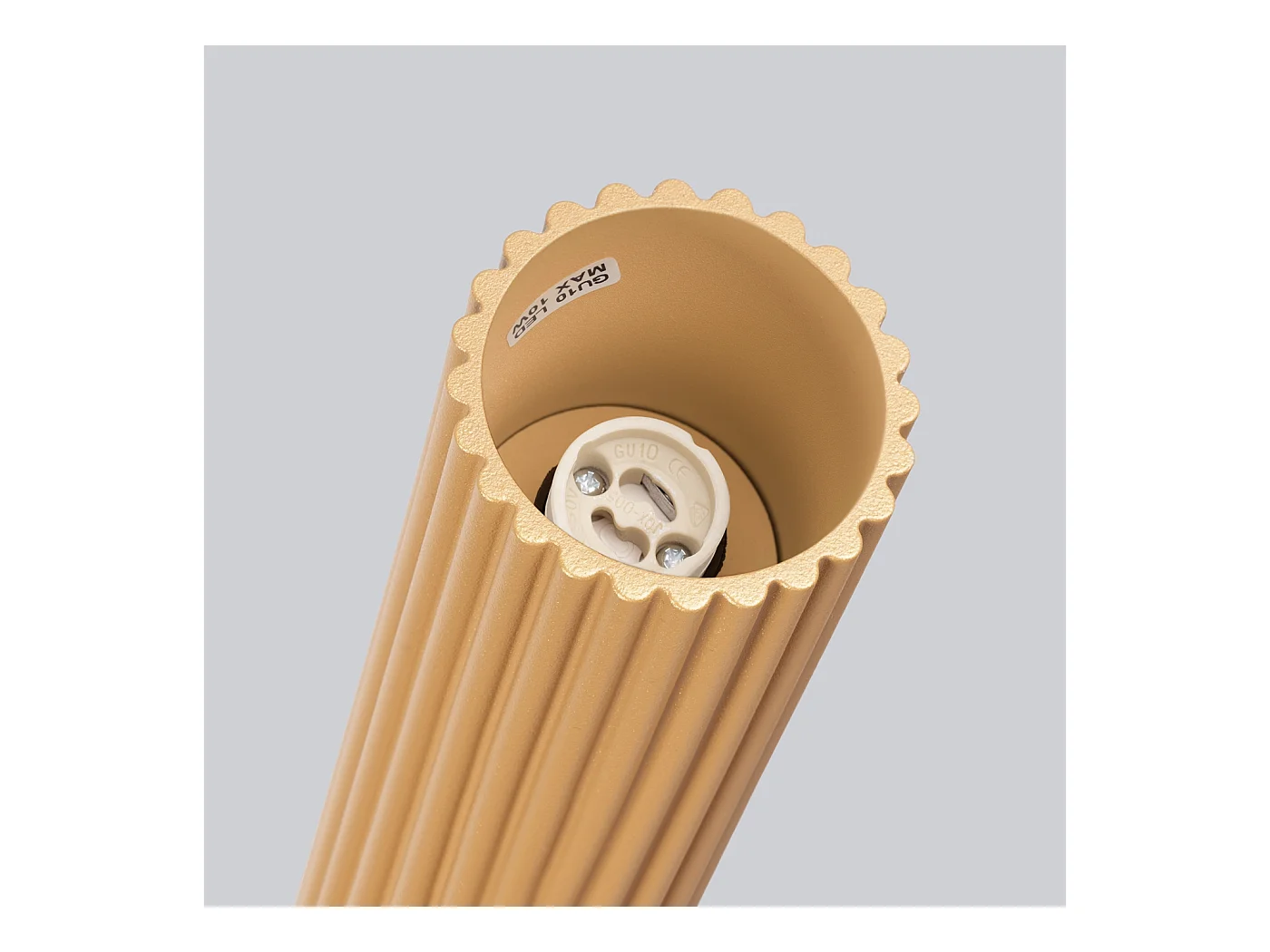 Plafondlamp Gloow minimalistisch van  - 1 lichtbronnen 3000K - L.6,5 x H.20 cm - gouden