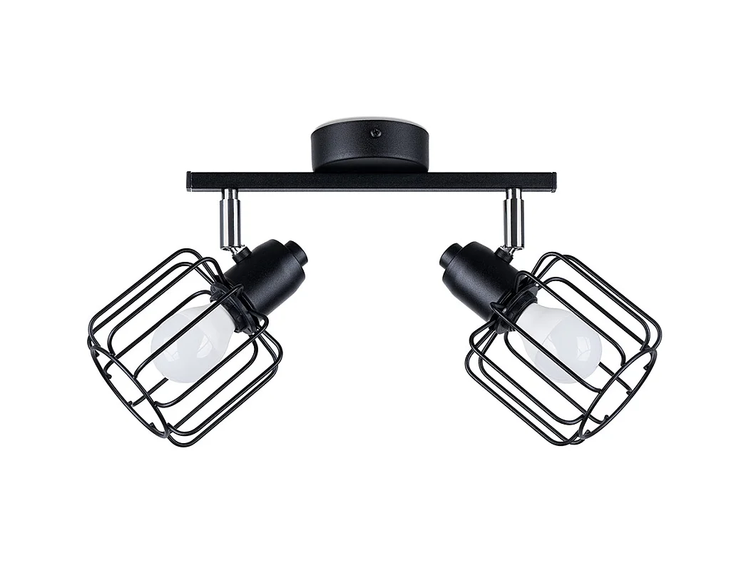 Plafondlampen Celubi modern van  - 2 lichtbronnen 4000K - L.27 x H.19 cm - zwart