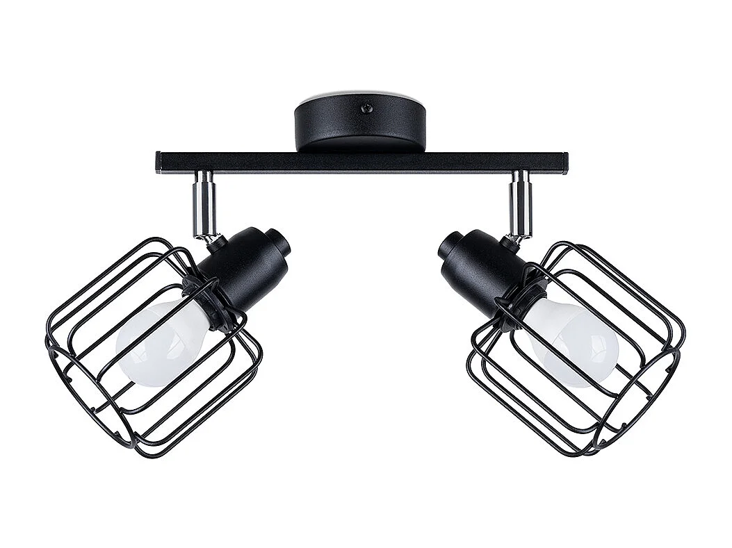 Deckenlampen Celubi modern aus  Stahl - 2 lichtquellen 4000K - L.27 x H. cm - Schwarz