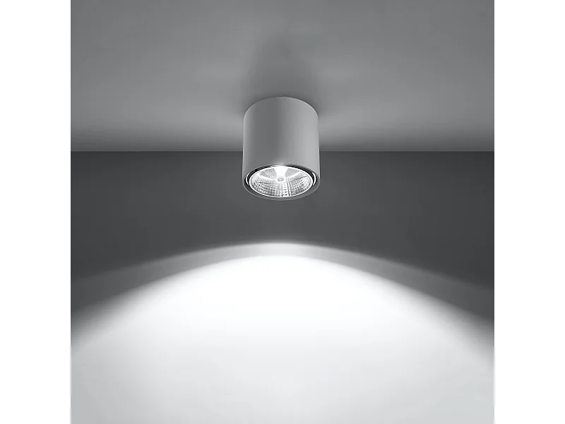 Plafondlampen Qioli modern van  - 1 lichtbronnen 3000K - L.12 x H.11 cm - wit