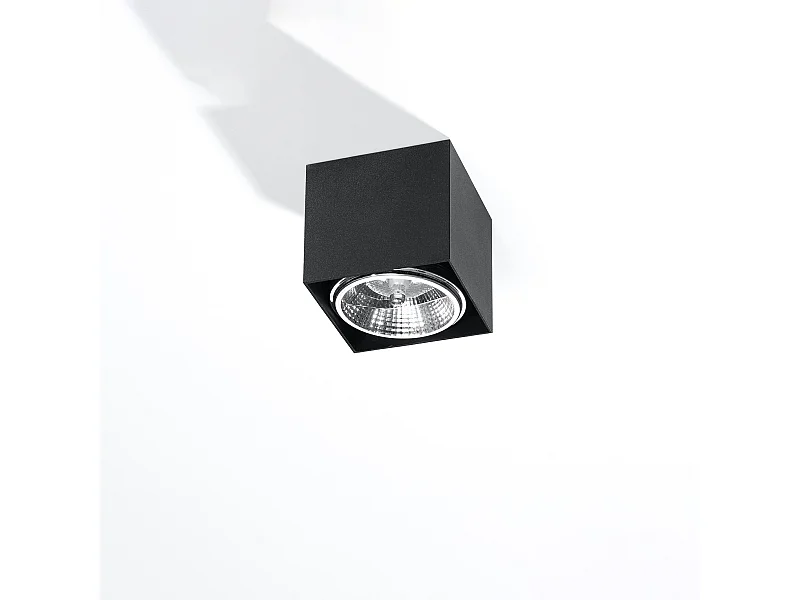 Plafondlampen Nexiflex modern van  - 1 lichtbronnen 4000K - L.12 x H.11 cm - zwart