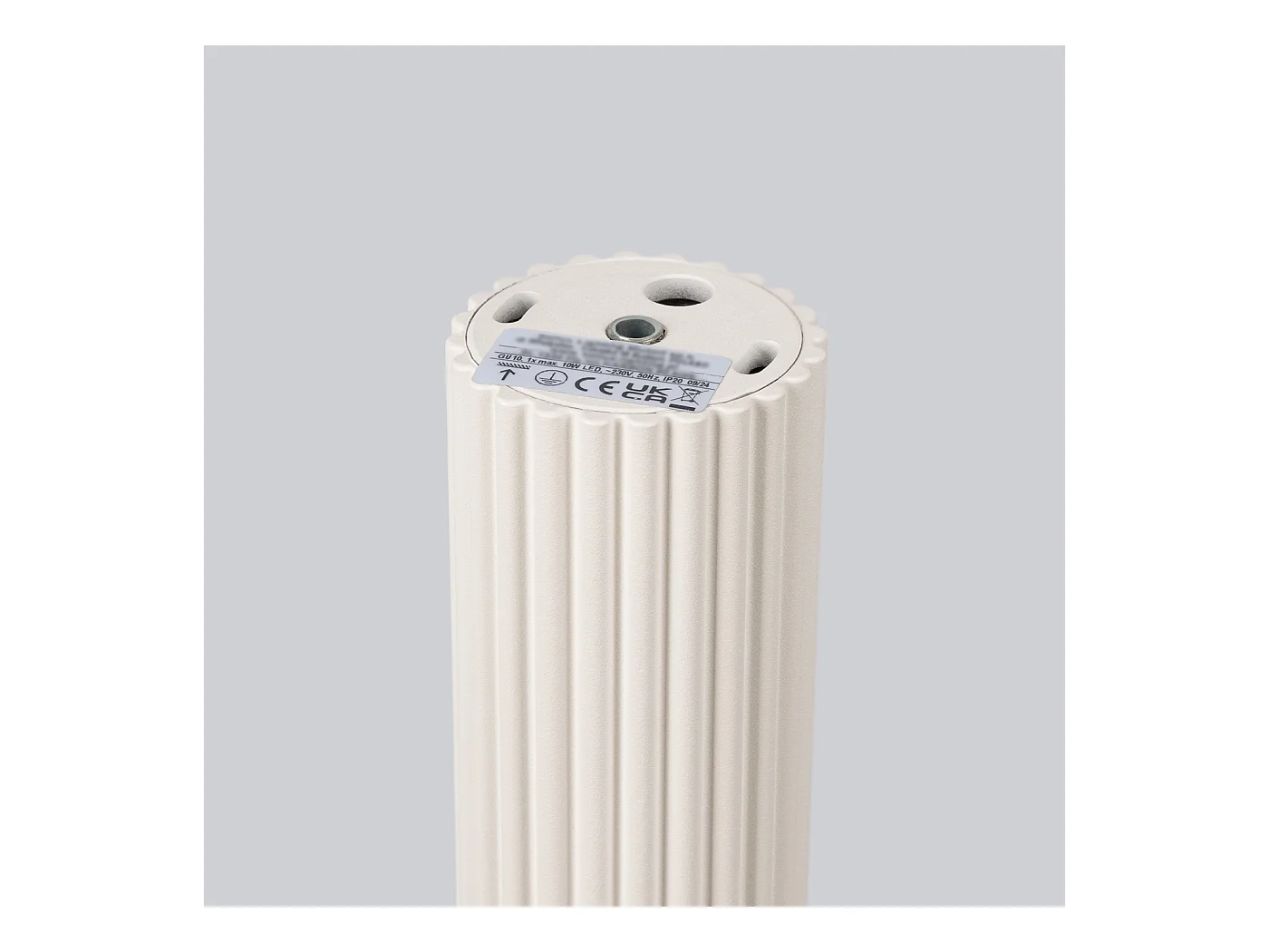 Plafonnier Gloow minimaliste en aluminium - 1 sources lumineuses 4000K - L.6,5 x H.30 cm - beige