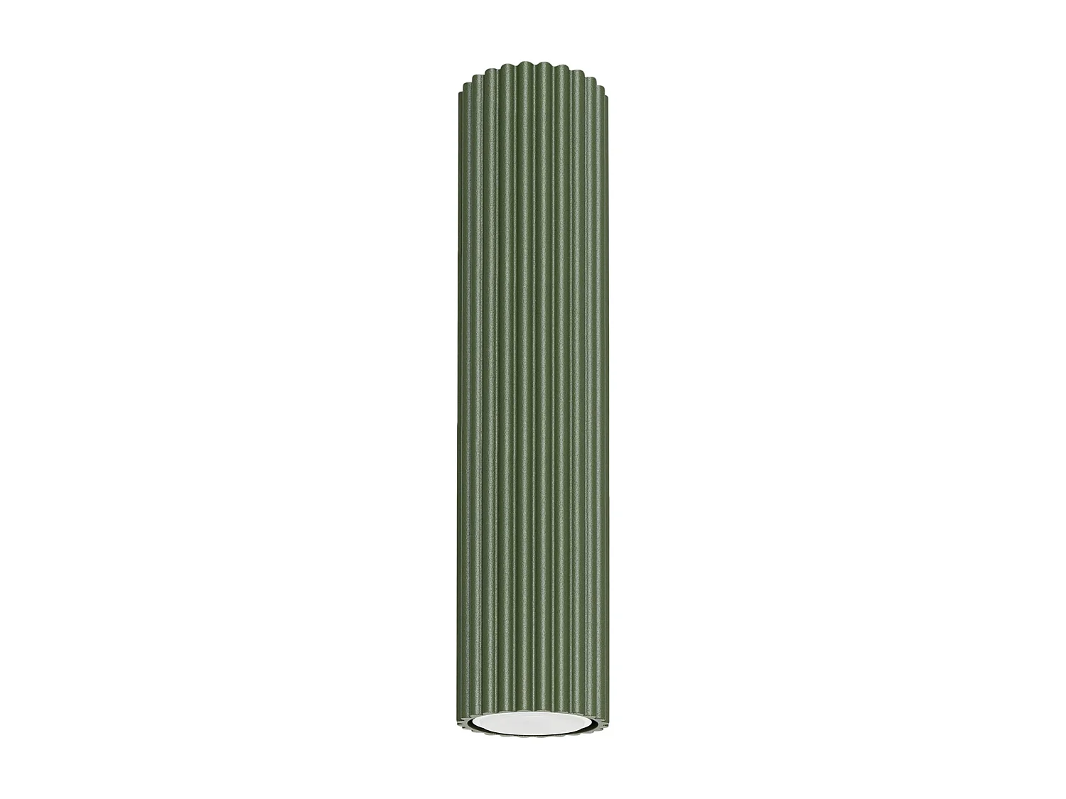 Plafonnier Gloow minimaliste en aluminium - 1 sources lumineuses 4000K - L.6,5 x H.30 cm - vert olive