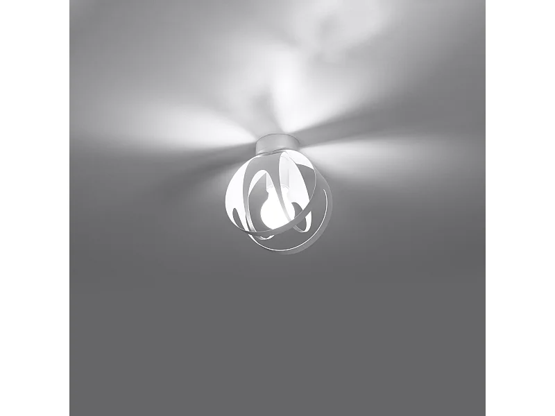 Plafondlampen Novetex modern van  - 1 lichtbronnen 3000K - L.16 x H.21 cm - wit