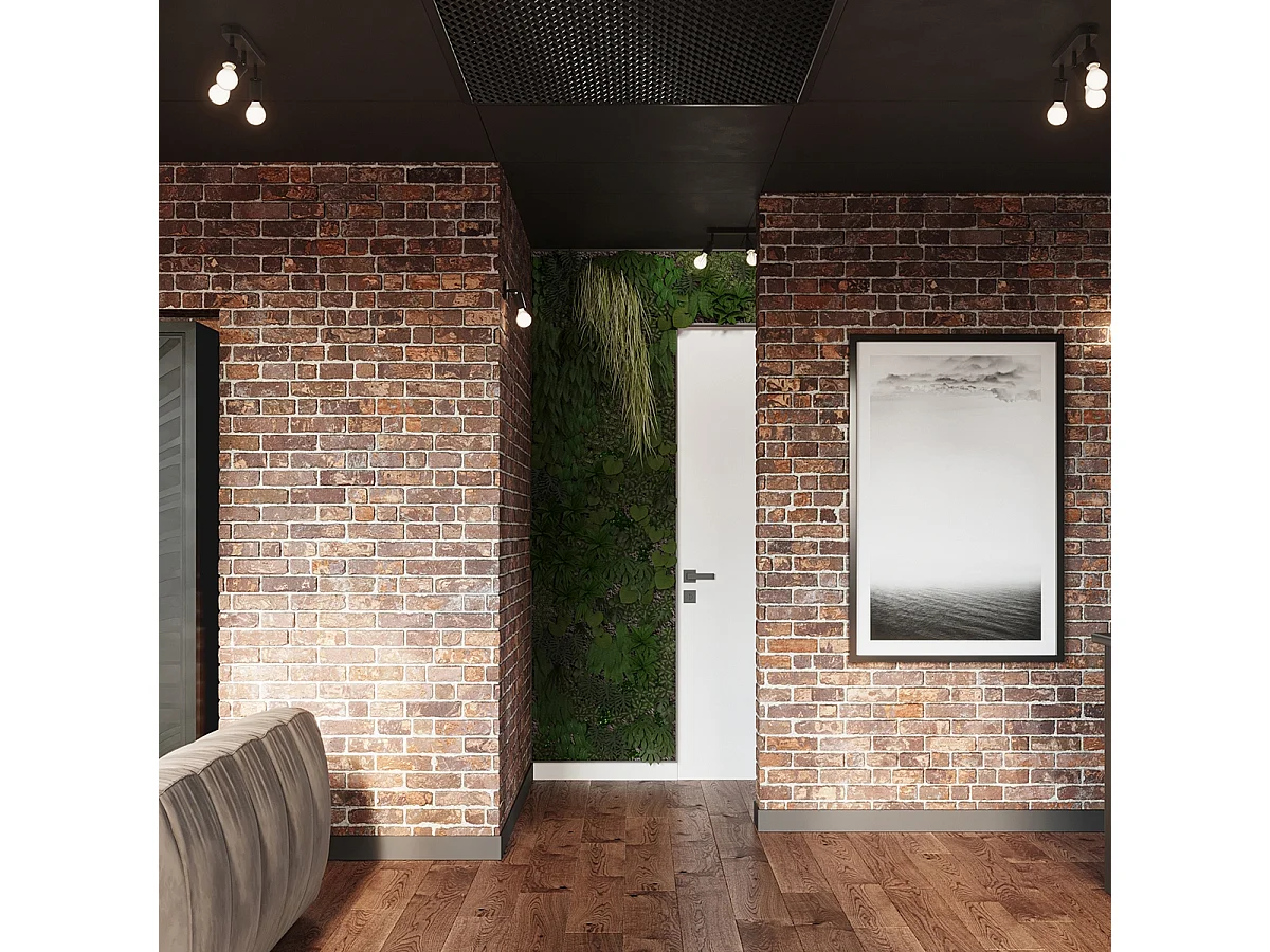 Lampade da soffitto Synfex minimalista di acciaio - 3 sorgenti luminose 4000K - L.40 x A.13,5 cm - nero