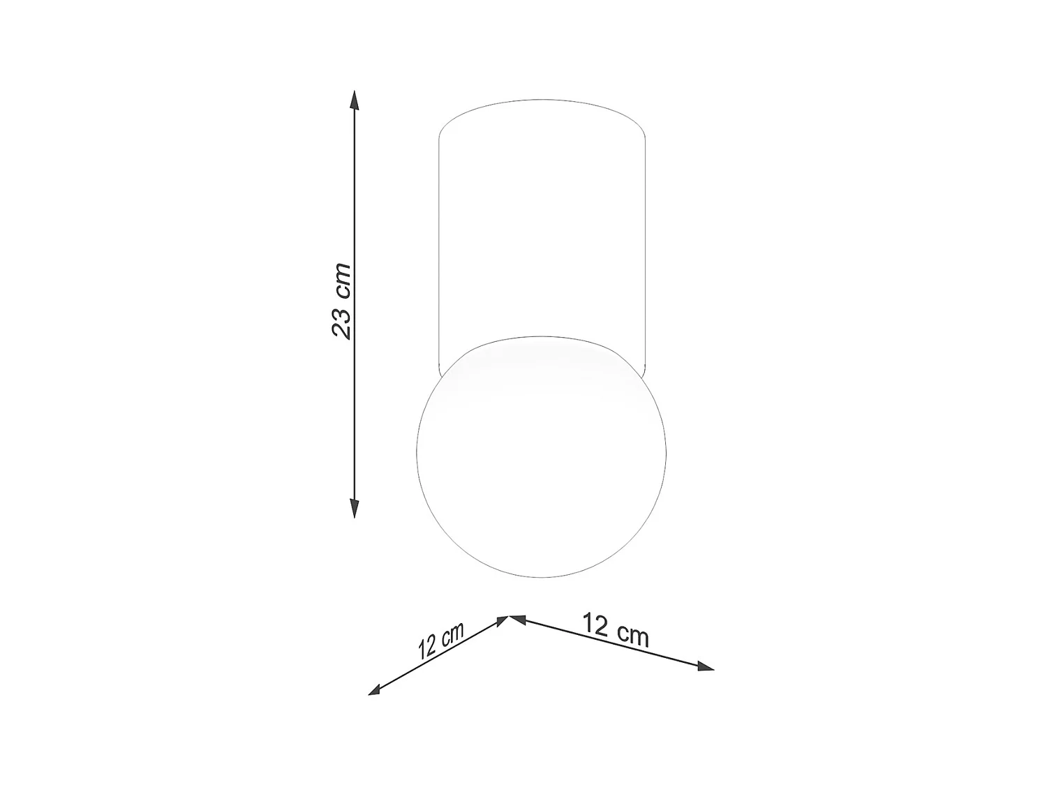 Plafonniers Lust moderne en bois - 1 sources lumineuses 3000K - L.12 x H.23 cm - bois naturel
