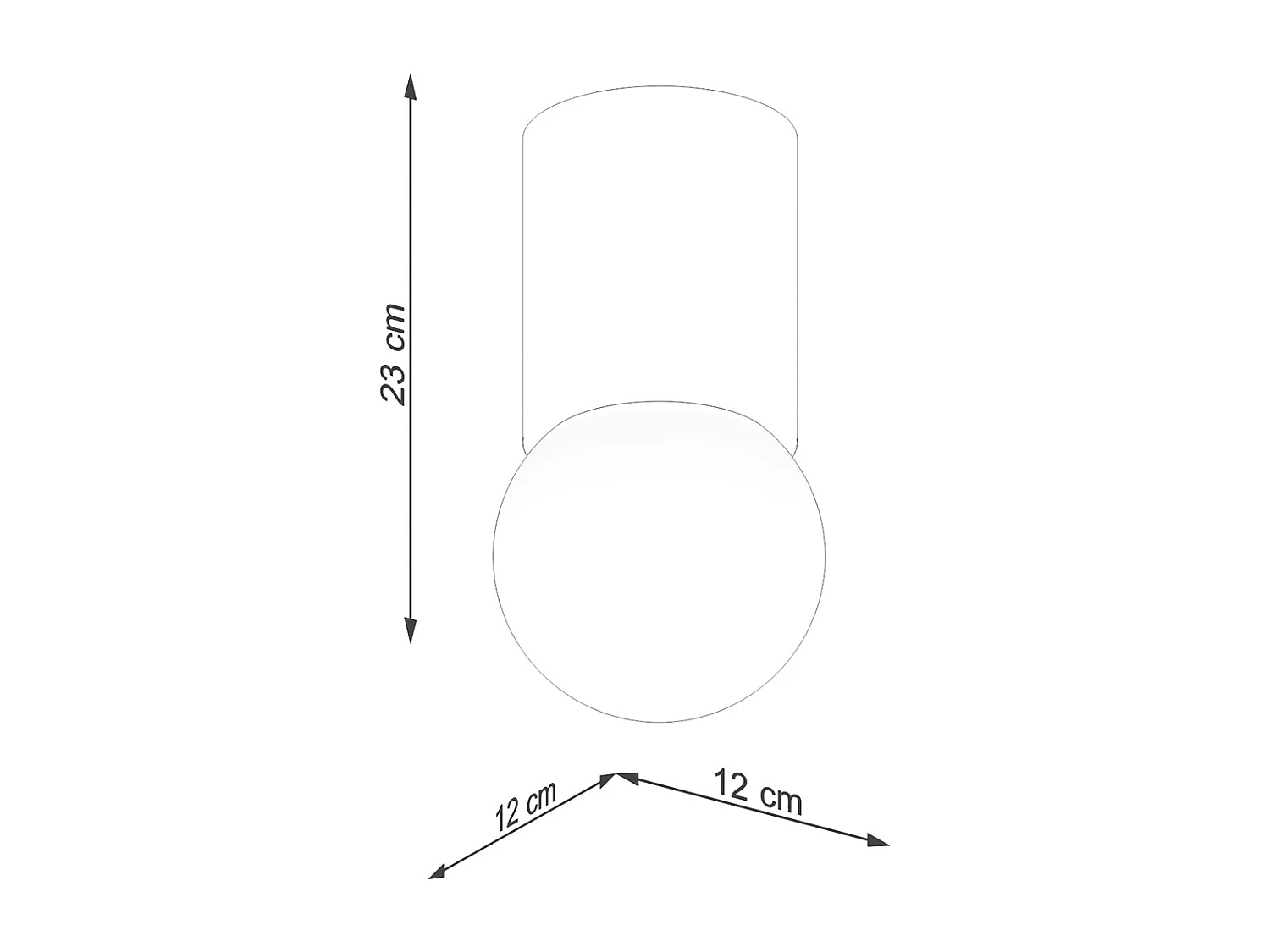 Plafonniers Lust moderne en bois - 1 sources lumineuses 3000K - L.12 x H.23 cm - bois naturel