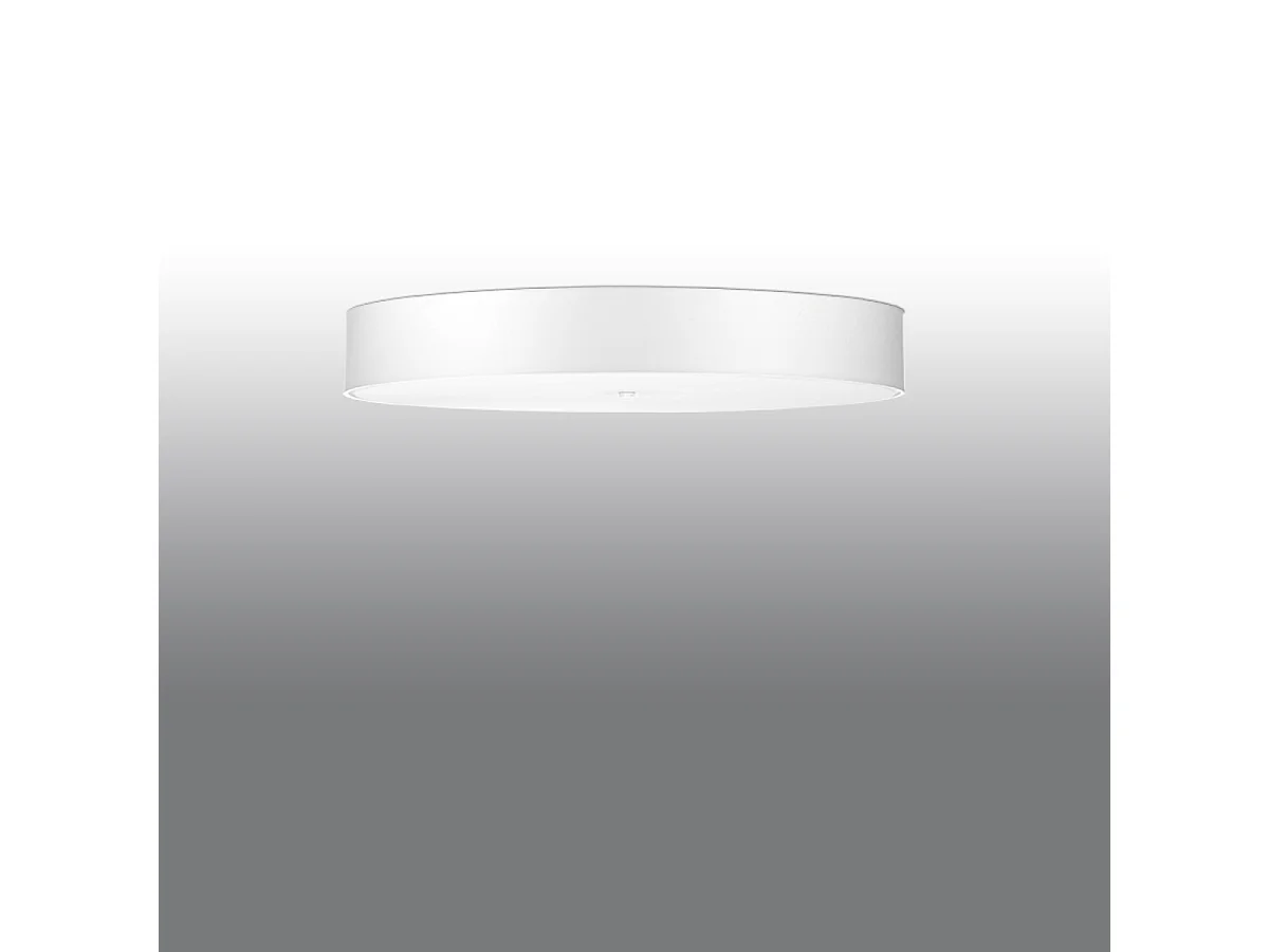 Plafondlampen Kalmaris minimalistisch van  - 6 lichtbronnen 4000K - L.100 x H.20 cm - wit