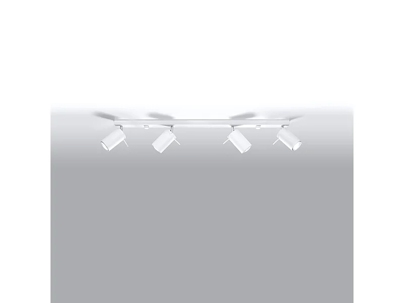 Deckenlampen Briix modern aus  Stahl - 4 lichtquellen 4000K - L.80 x H. cm - Weiß