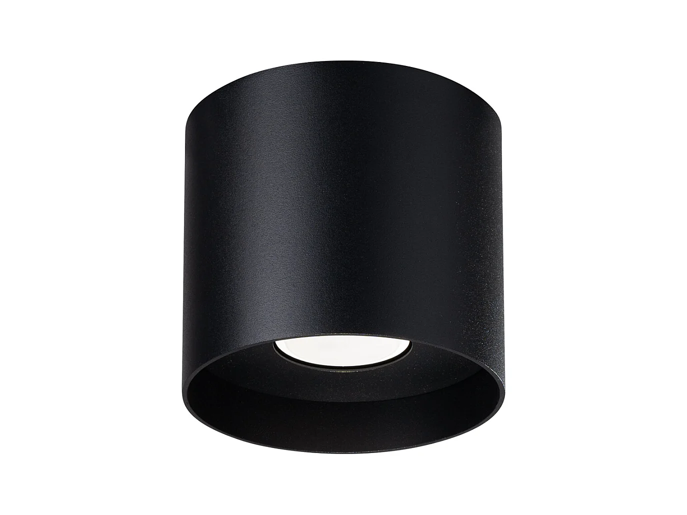 Plafondlampen Shiis minimalistisch van  - 1 lichtbronnen 4000K - L.12 x H.11 cm - zwart