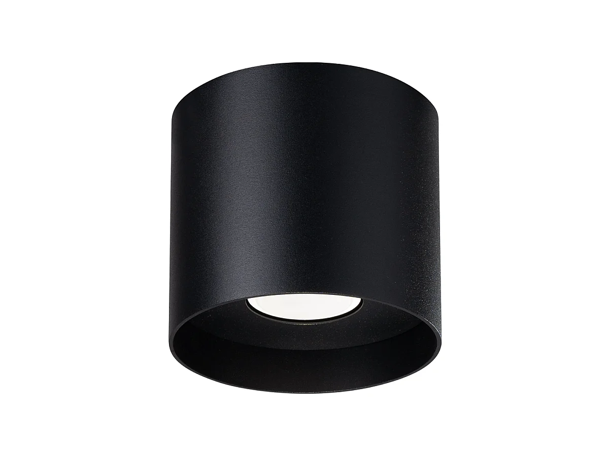 Plafonniers Shiis minimaliste en aluminium - 1 sources lumineuses 4000K - L.12 x H.11 cm - noir