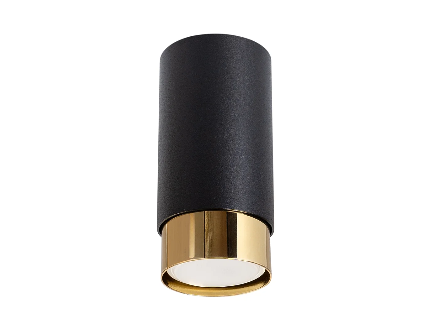 Deckenleuchte Alvor modern aus  Stahl - 1 lichtquellen 3000K - L.6 x H. cm - schwarz/gold