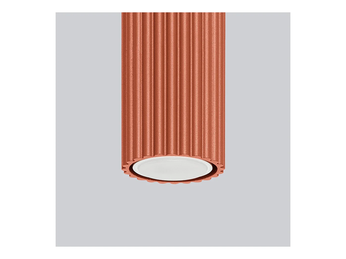 Plafondlamp Gloow minimalistisch van  - 1 lichtbronnen 4000K - L.6,5 x H.10 cm - rode oker