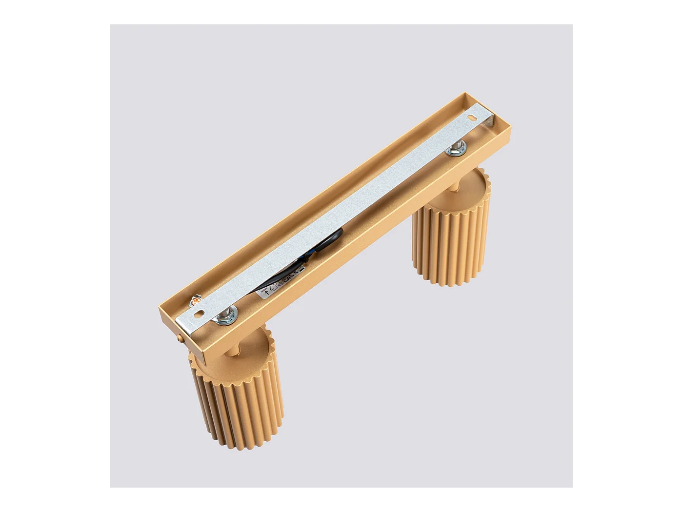 Plafondlamp Gloow minimalistisch van  - 2 lichtbronnen 3000K - L.30 x H.16,5 cm - gouden