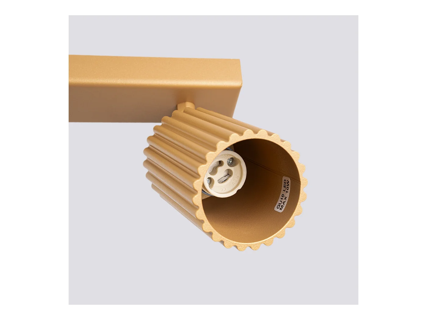 Plafondlamp Gloow minimalistisch van  - 2 lichtbronnen 3000K - L.30 x H.16,5 cm - gouden