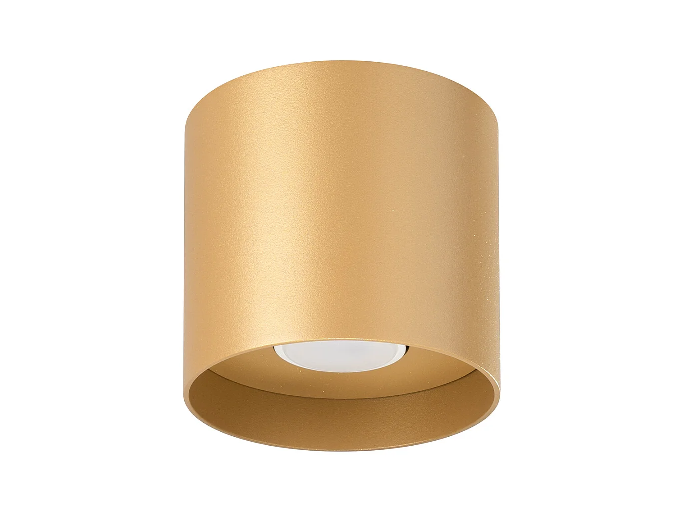 Plafondlampen Shiis minimalistisch van  - 1 lichtbronnen 4000K - L.12 x H.11 cm - gouden