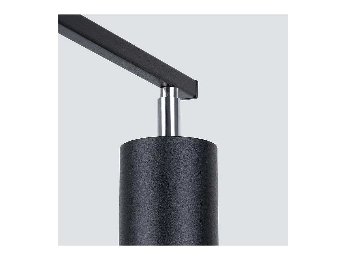 Plafondlampen Torim minimalistisch van  - 3 lichtbronnen 4000K - L.46 x H.20 cm - zwart