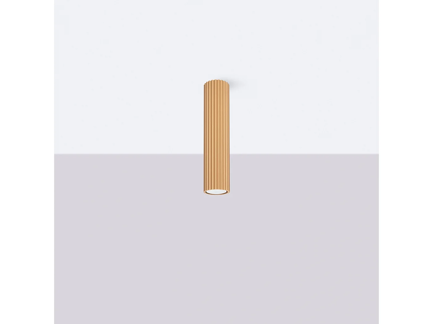 Plafondlamp Gloow minimalistisch van  - 1 lichtbronnen 4000K - L.6,5 x H.30 cm - gouden