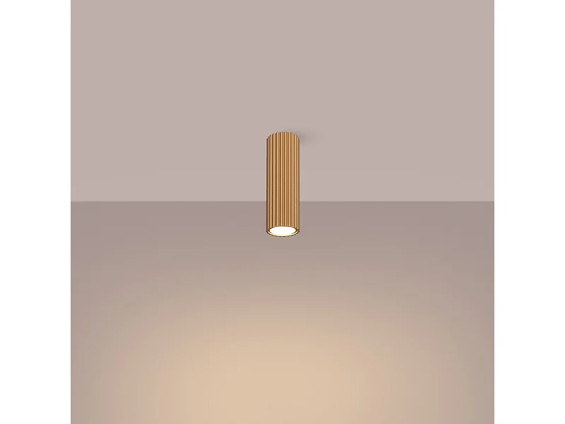 Plafondlamp Gloow minimalistisch van  - 1 lichtbronnen 4000K - L.6,5 x H.20 cm - gouden