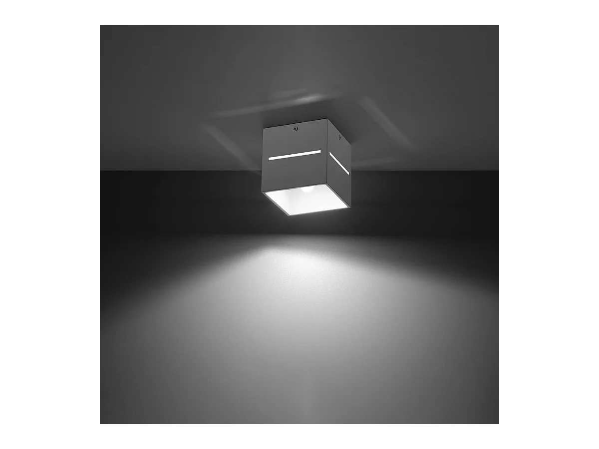 Plafondlampen Zorbo modern van  - 1 lichtbronnen 4000K - L.10 x H.10 cm - wit