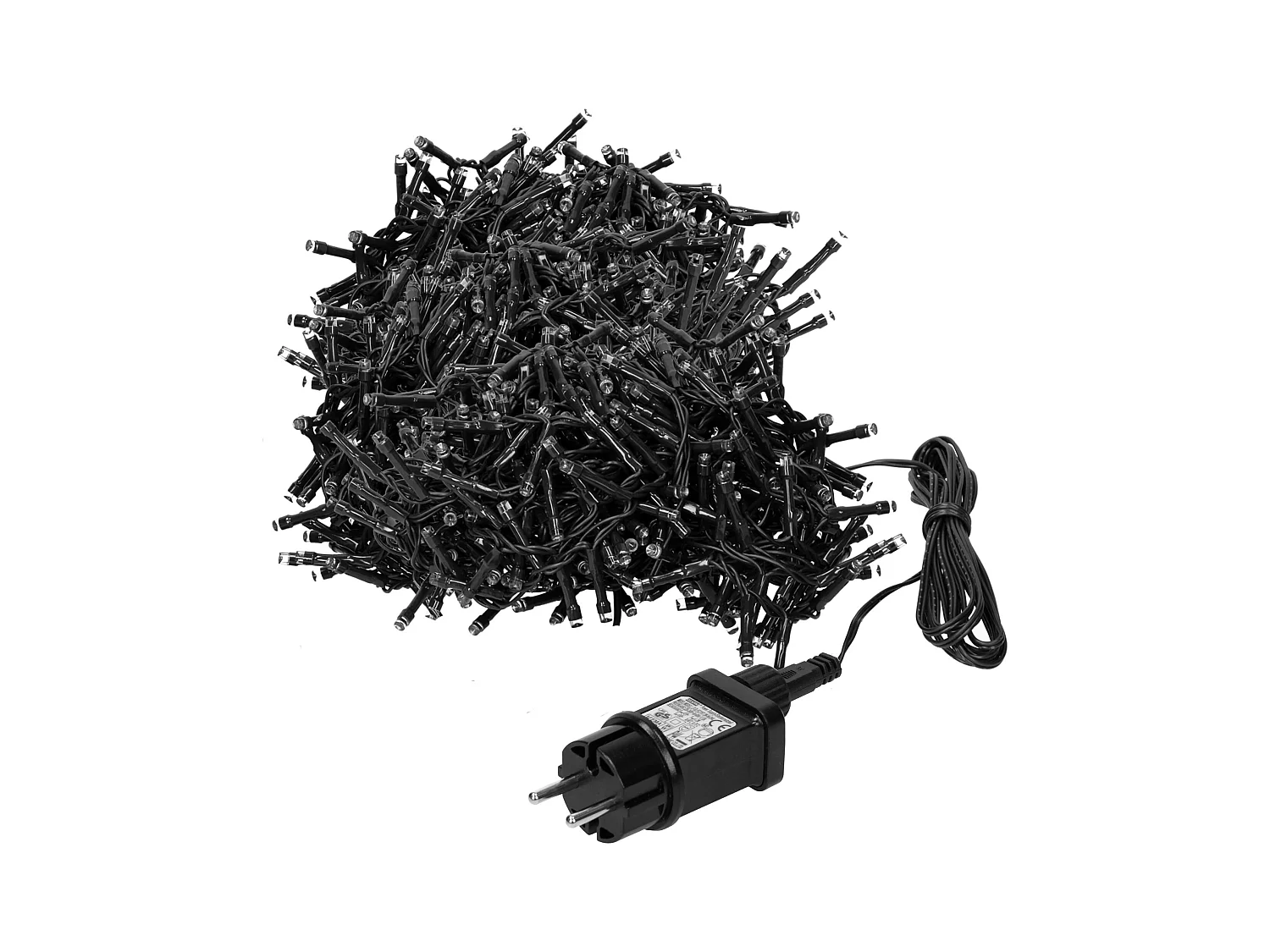 Guirlande lumineuse en grappe 39m 3000 LED blanc chaud avec minuterie éclairage 8 modes ruban sapin de noël protection ip44 usage intérieur/extérieur