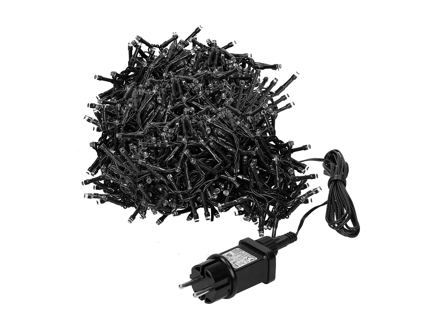 ECD Germany Luci di Natale a grappolo 3000 LED, 39m, bianco caldo, catena luminosa, lucine per albero, decorazione natalizia IP44 per interni/esterni