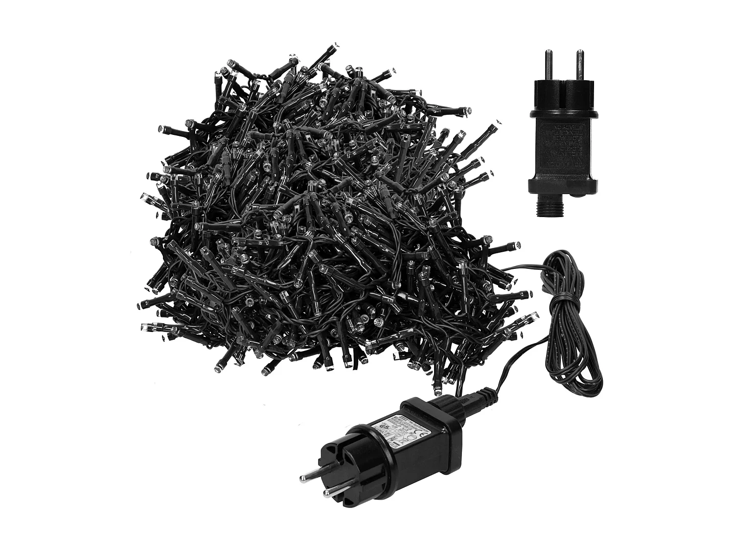 ECD Germany Luci di Natale a grappolo 3000 LED, 39m, bianco caldo, catena luminosa, lucine per albero, decorazione natalizia IP44 per interni/esterni