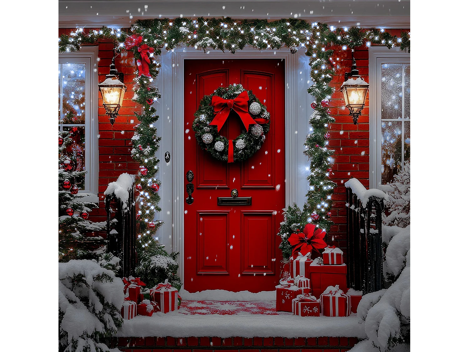 ECD Germany Guirnalda de luces navideñas 39m 3000 LEDs blanco frío cadena luminosa impermeable interior/exterior IP-44 iluminación decorativa festiva