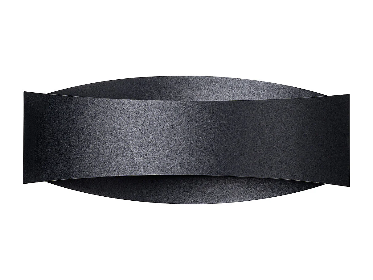 Appliques Litim moderne en acier - 1 sources lumineuses 3000K - L.12 x H.12 cm - noir