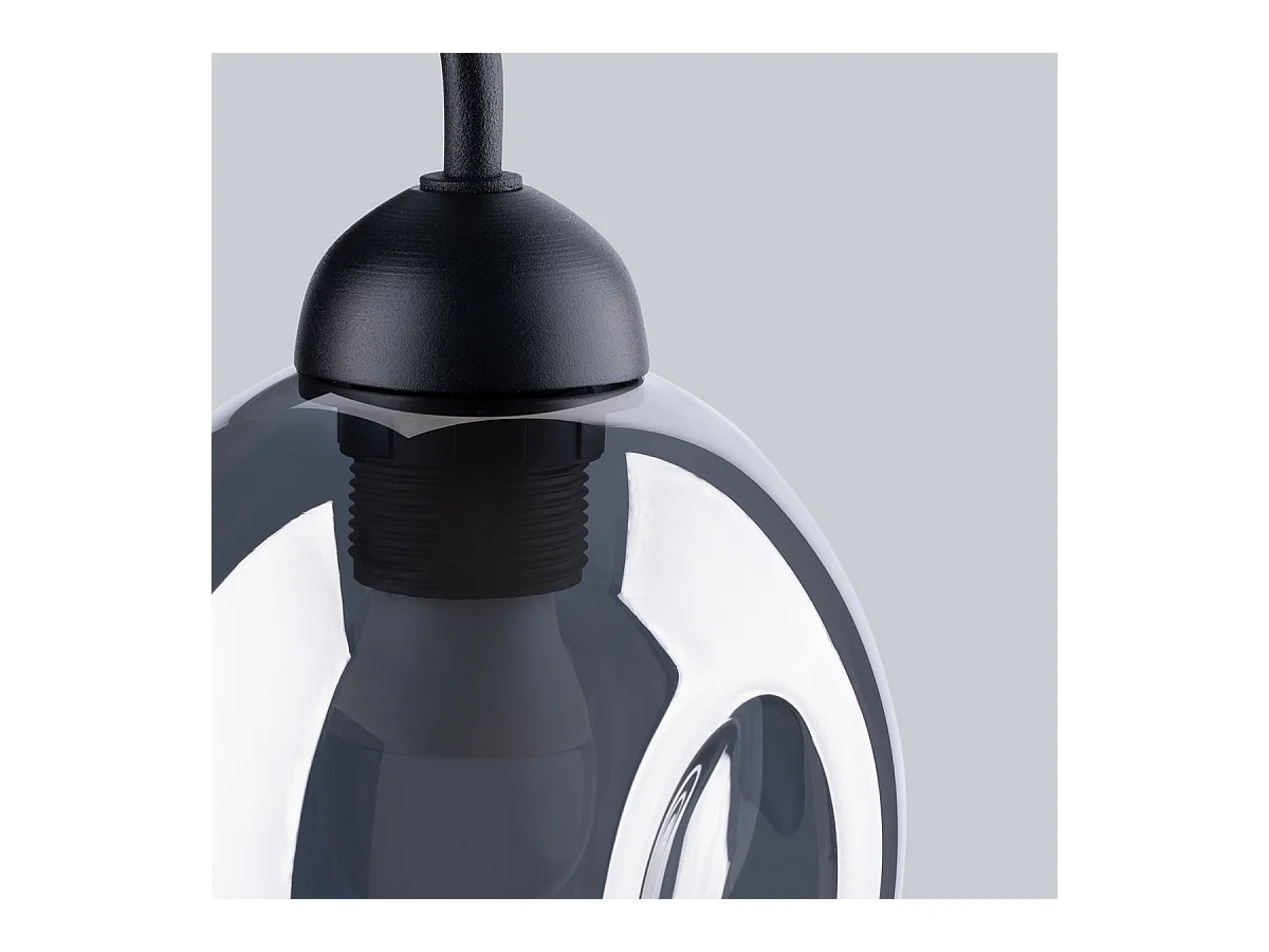 Wandlampen Allivon modern van  - 1 lichtbronnen 3000K - L.25 x H.29 cm - zwart