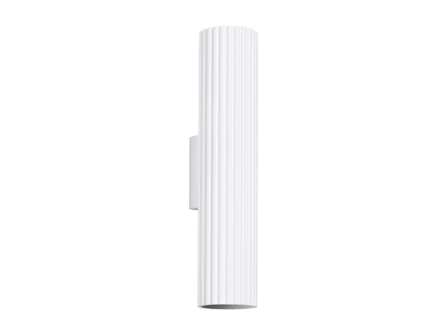 Applique Gloow minimaliste en aluminium - 2 sources lumineuses 3000K - L.6,5 x H.30 cm - blanc