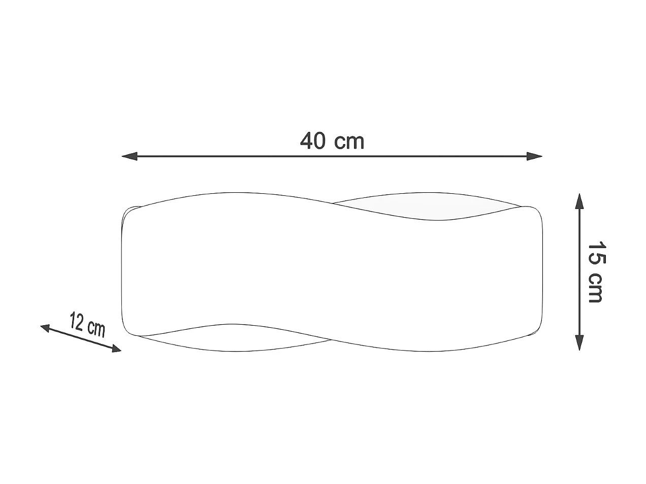 Appliques Zanila moderne en acier - 2 sources lumineuses 3000K - L.40 x H.15 cm - blanc
