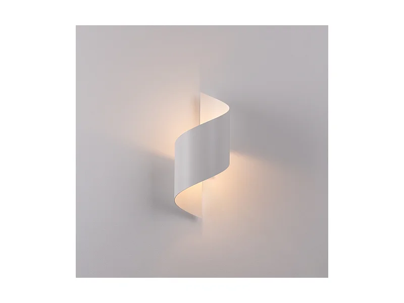Lampade da parete Zaltonia moderno di acciaio - 1 sorgenti luminose 3000K - L.15 x A.31 cm - bianco