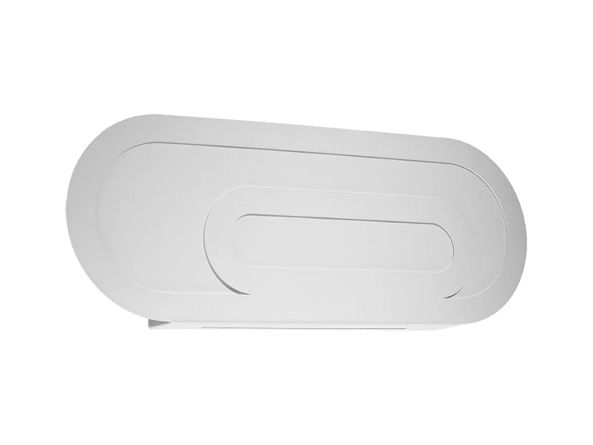 Lampade da parete Solutix moderno di acciaio/PVC - 2 sorgenti luminose 3000K - L.40 x A.15 cm - bianco