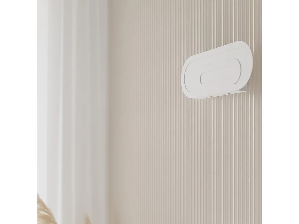 Appliques Solutix moderne en acier/PVC - 2 sources lumineuses 3000K - L.40 x H.15 cm - blanc