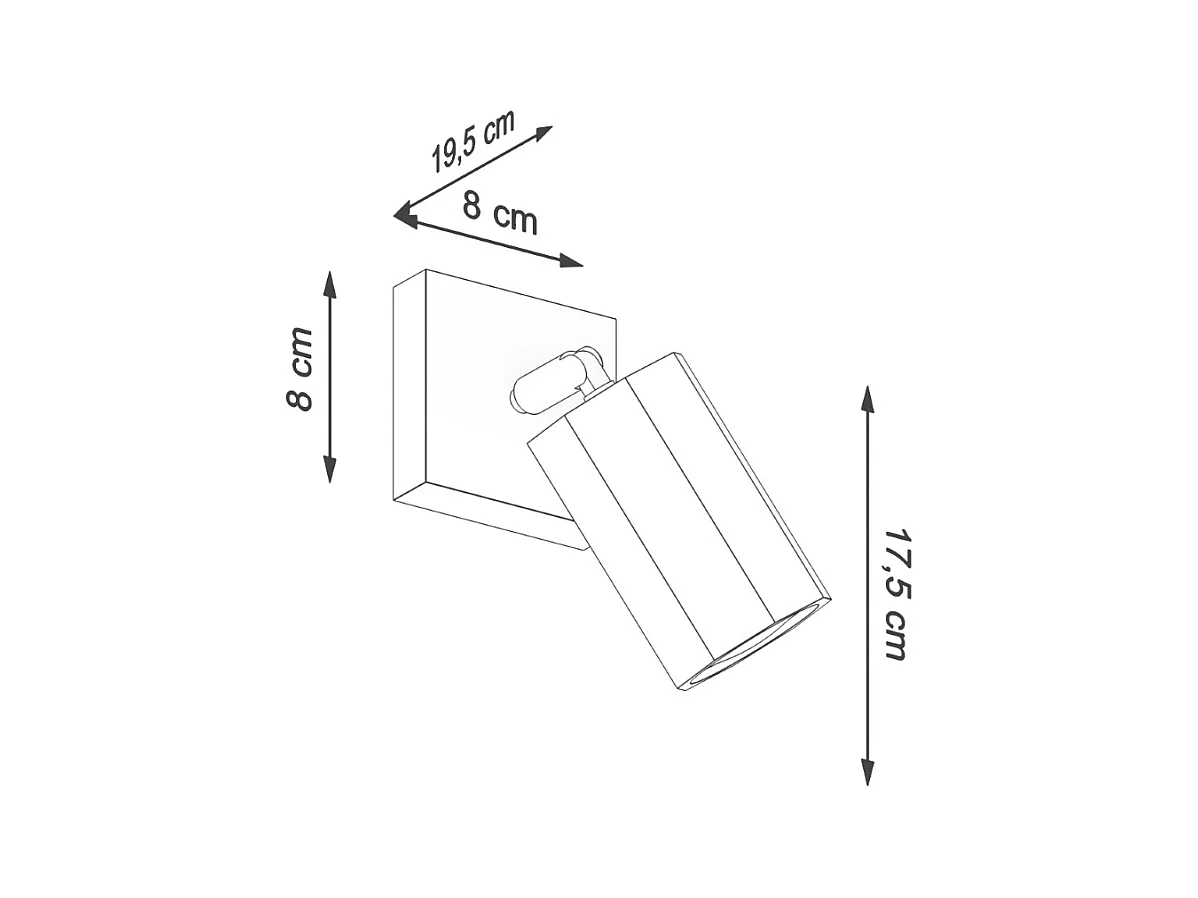 Appliques Xenor scandinave en bois - 1 sources lumineuses 4000K - L.8 x H.17,5 cm - chêne