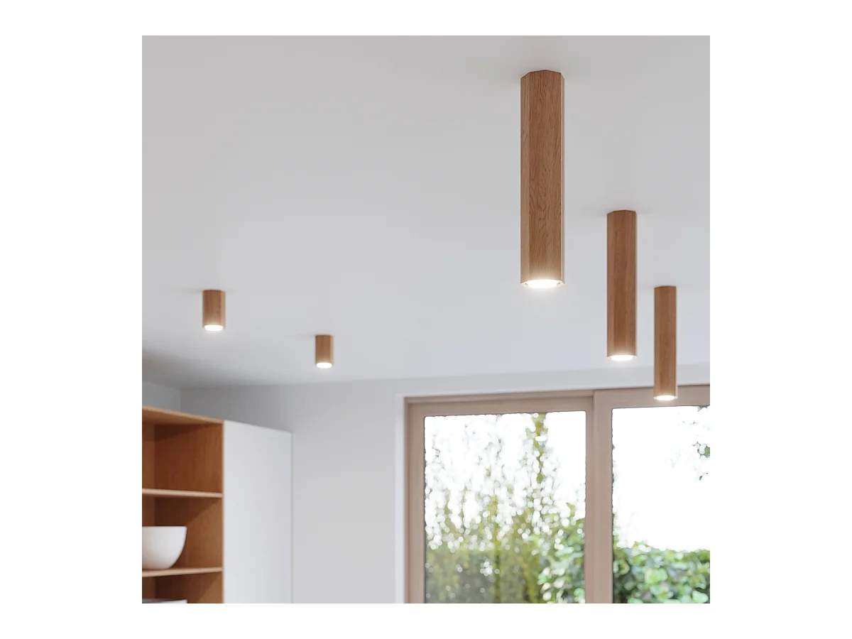 Appliques Xenor scandinave en bois - 1 sources lumineuses 4000K - L.8 x H.17,5 cm - chêne